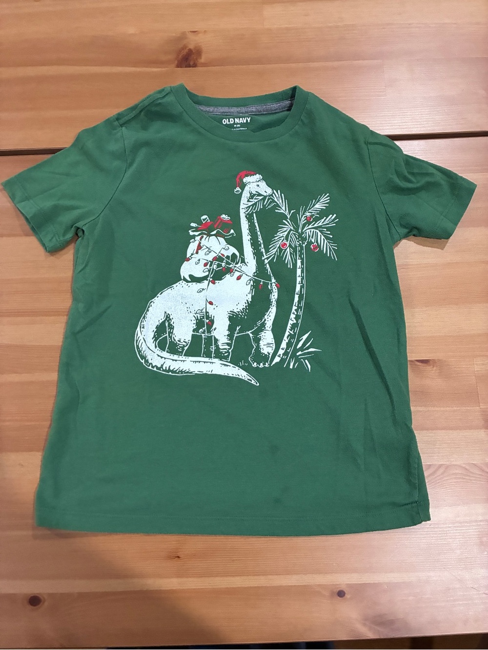 Old Navy Green Kids' Dino Holiday Graphic Tee